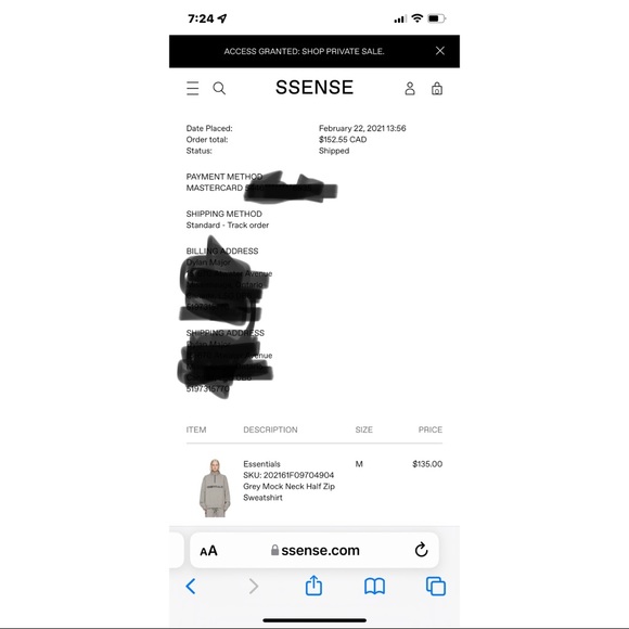 Fear Of God Essentials Quarter Zip Sweater-M - Picture 7 of 9